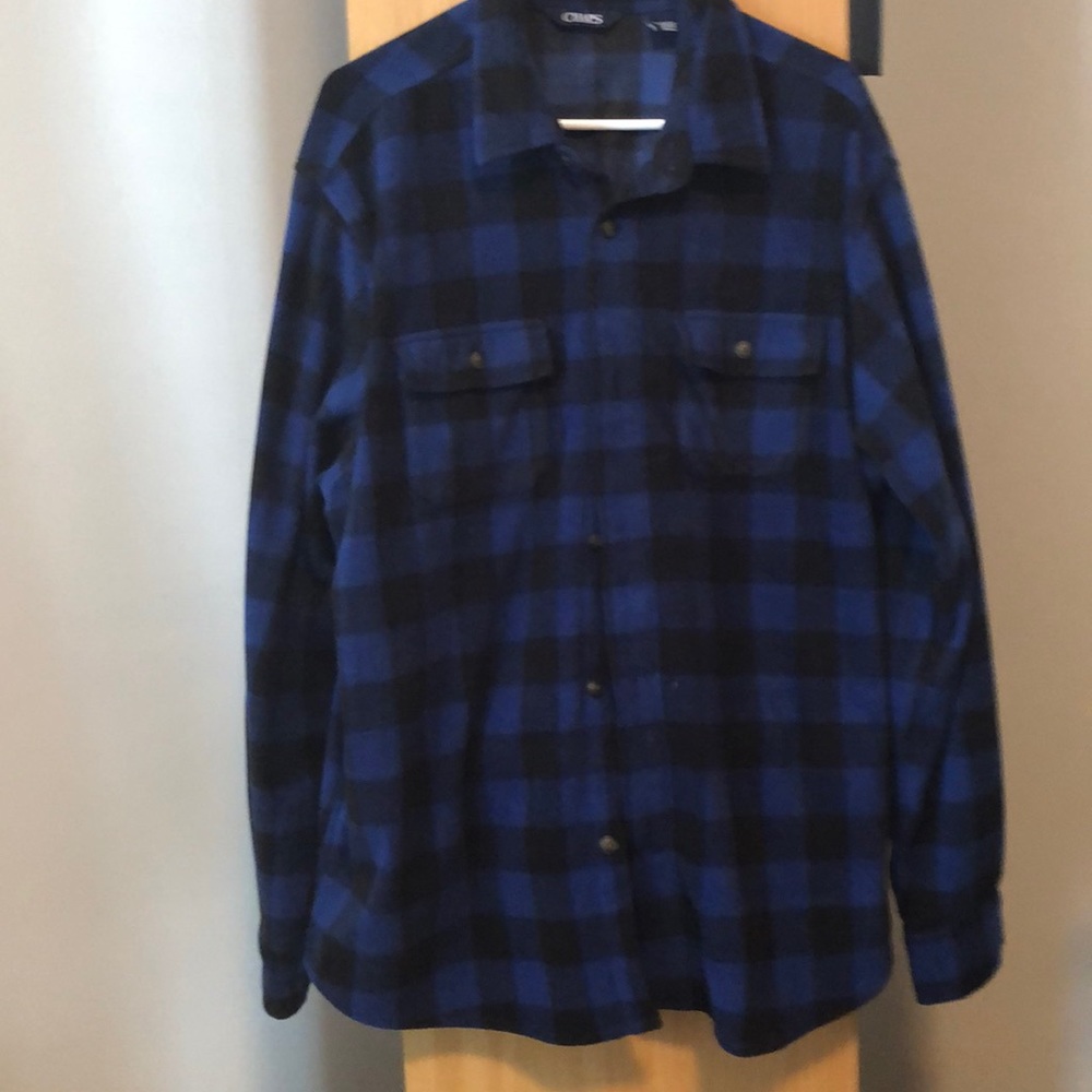 Chaps Flannel Button Down Like New - image 1